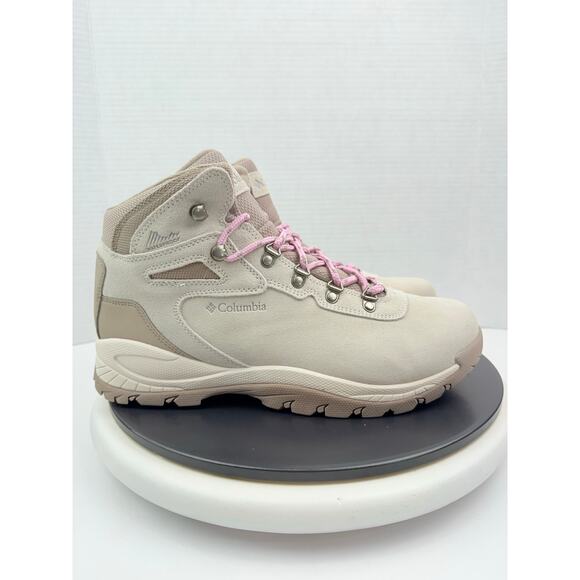 Columbia Newton Ridge Plus Womens Sz 11 Waterproof Amped Hiking Boots Dark Stone - Picture 5 of 10